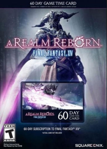 Final Fantasy XIV: A Realm Reborn 60-day time card