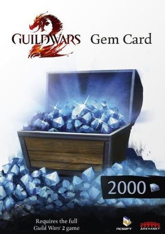 Guild Wars 2 2000 Gems Card