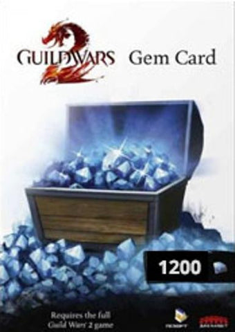 Guild Wars 2 1200 Gems Card